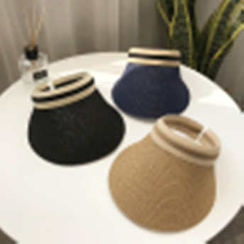 ダメージ加工透かし彫り草編みサークル帽子